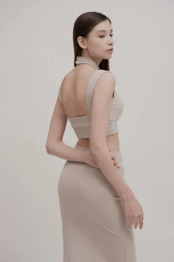 APERA Midi Skirt - Tan