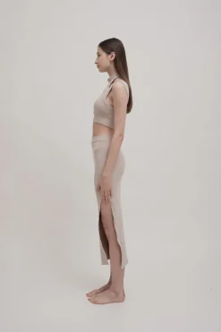 APERA Midi Skirt - Tan