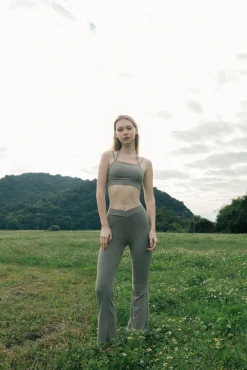 BODY Flare Pants - Moss