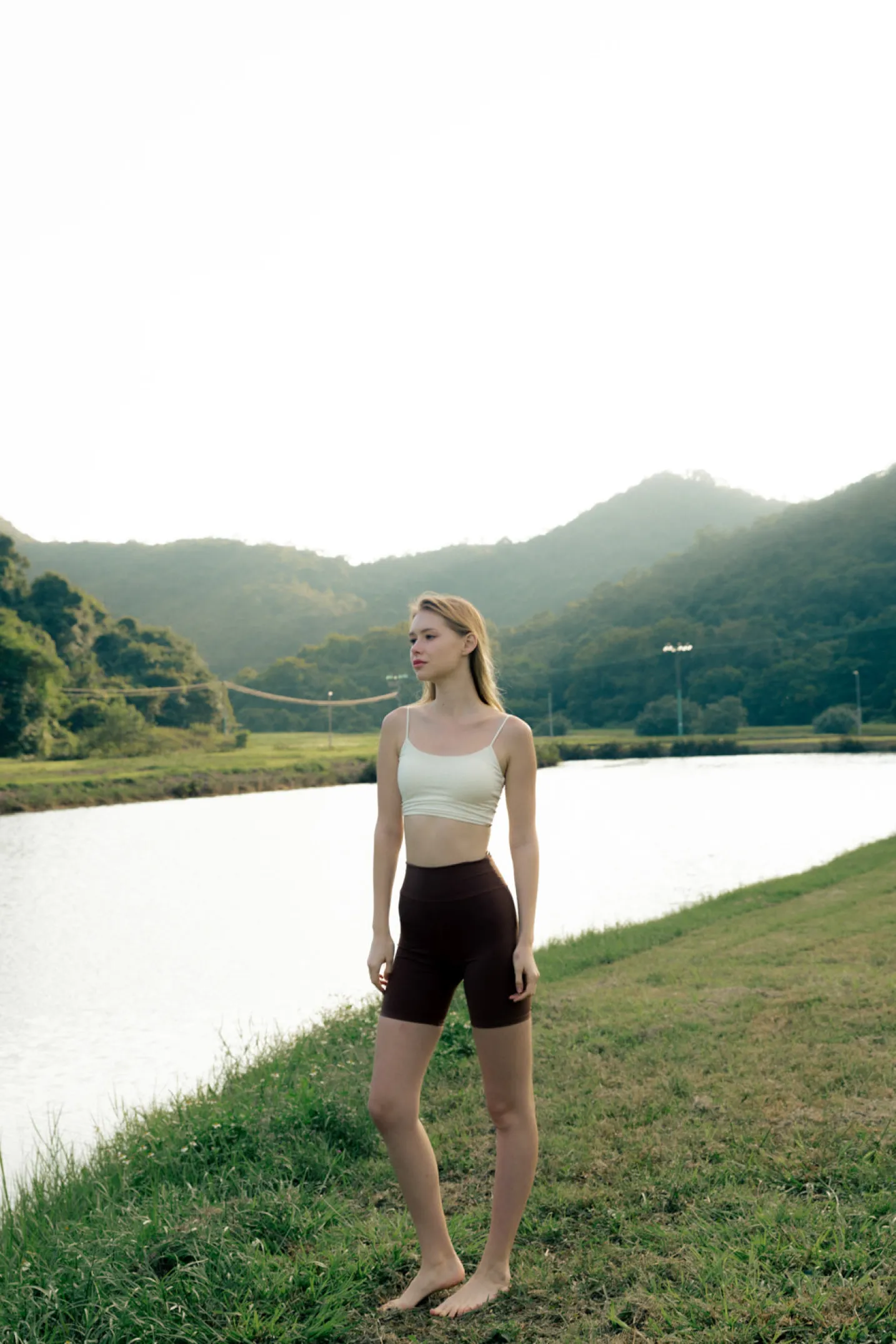 FRAME Biker Shorts - Mocha