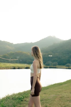 FRAME Biker Shorts - Mocha