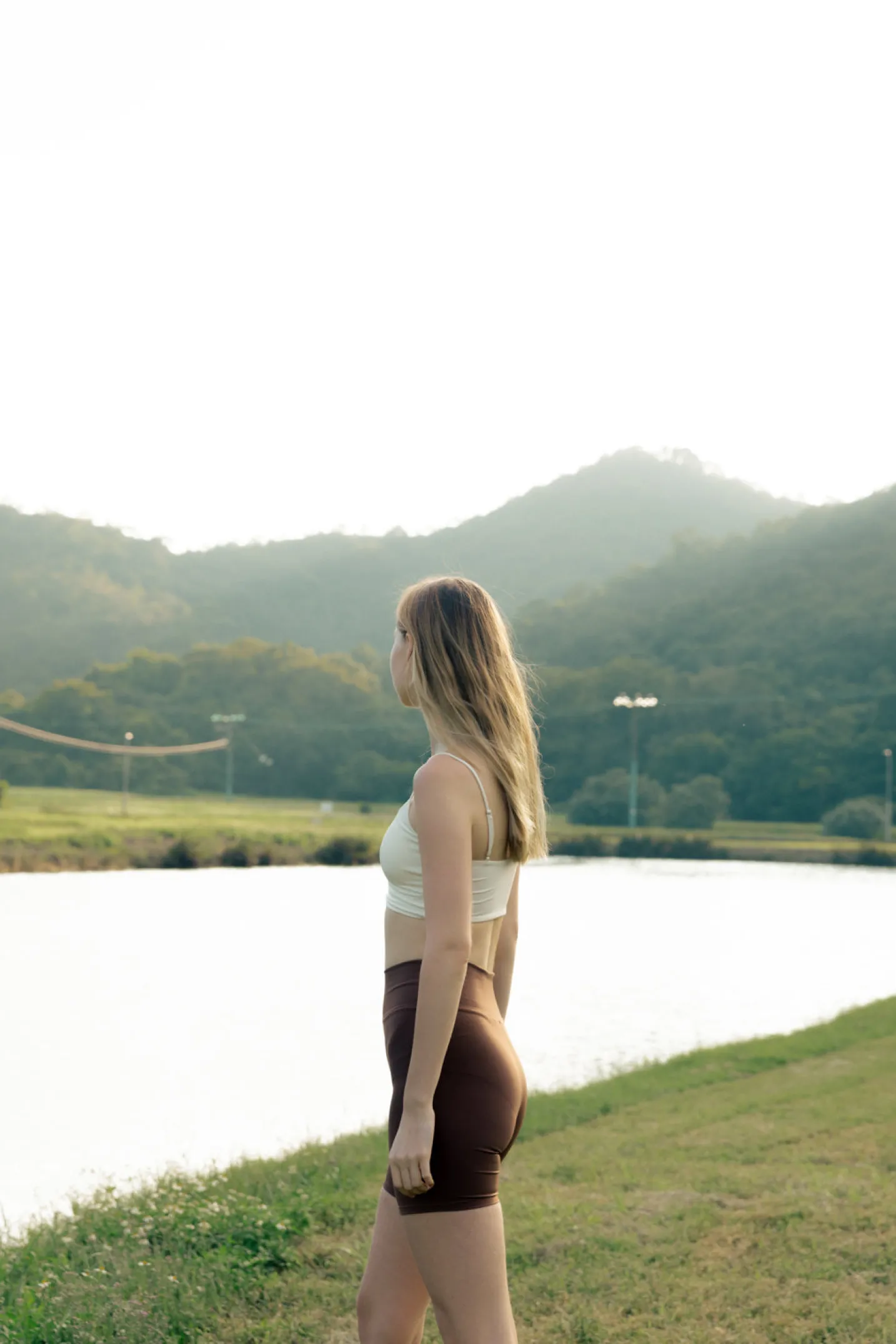 FRAME Biker Shorts - Mocha