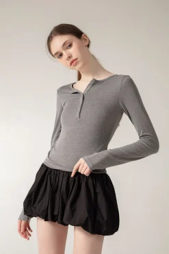 LUCIE Top - Grey