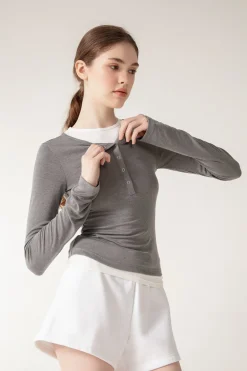 LUCIE Top - Grey
