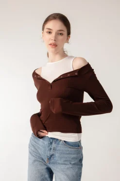 LUCIE Top - Mocha