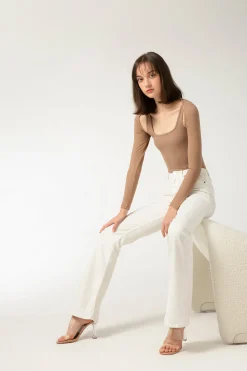 LUV Cardigan - Oatmeal (Cropped)