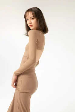 LUV Cardigan - Oatmeal (Cropped)