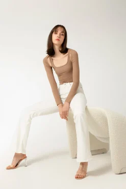 LUV Cardigan - Oatmeal (Cropped)