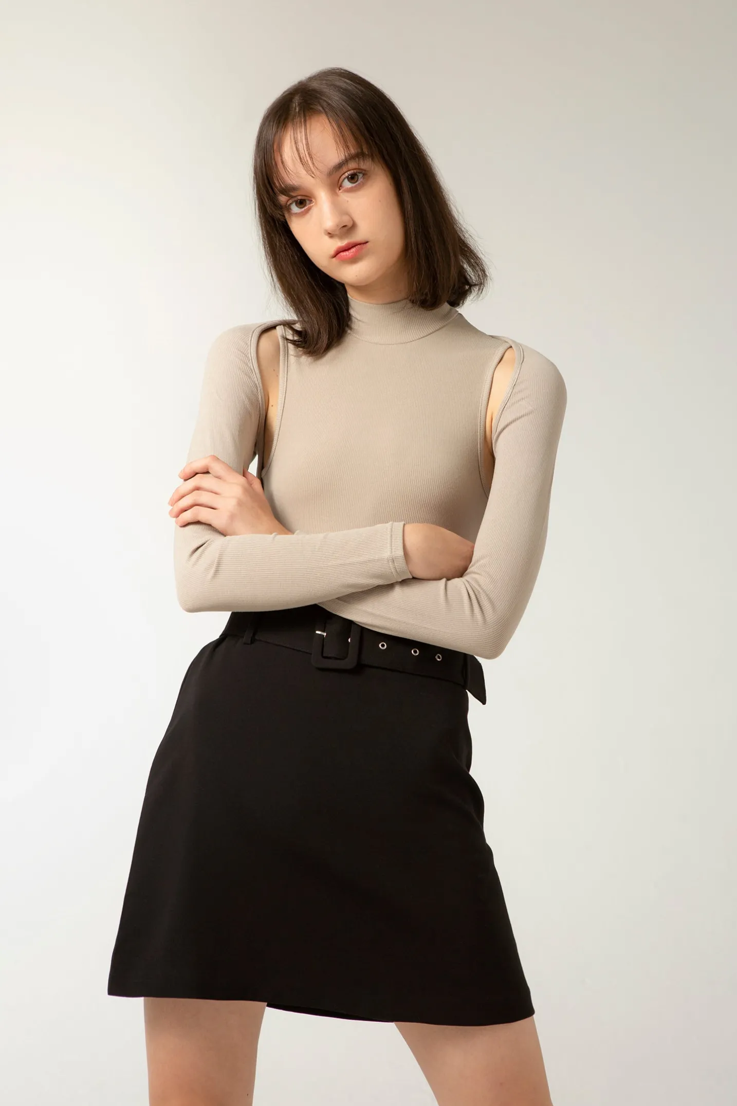 LUV Cardigan - Tan (Cropped)