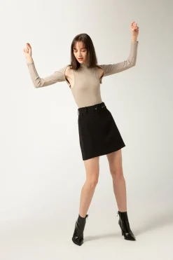 LUV Cardigan - Tan (Cropped)