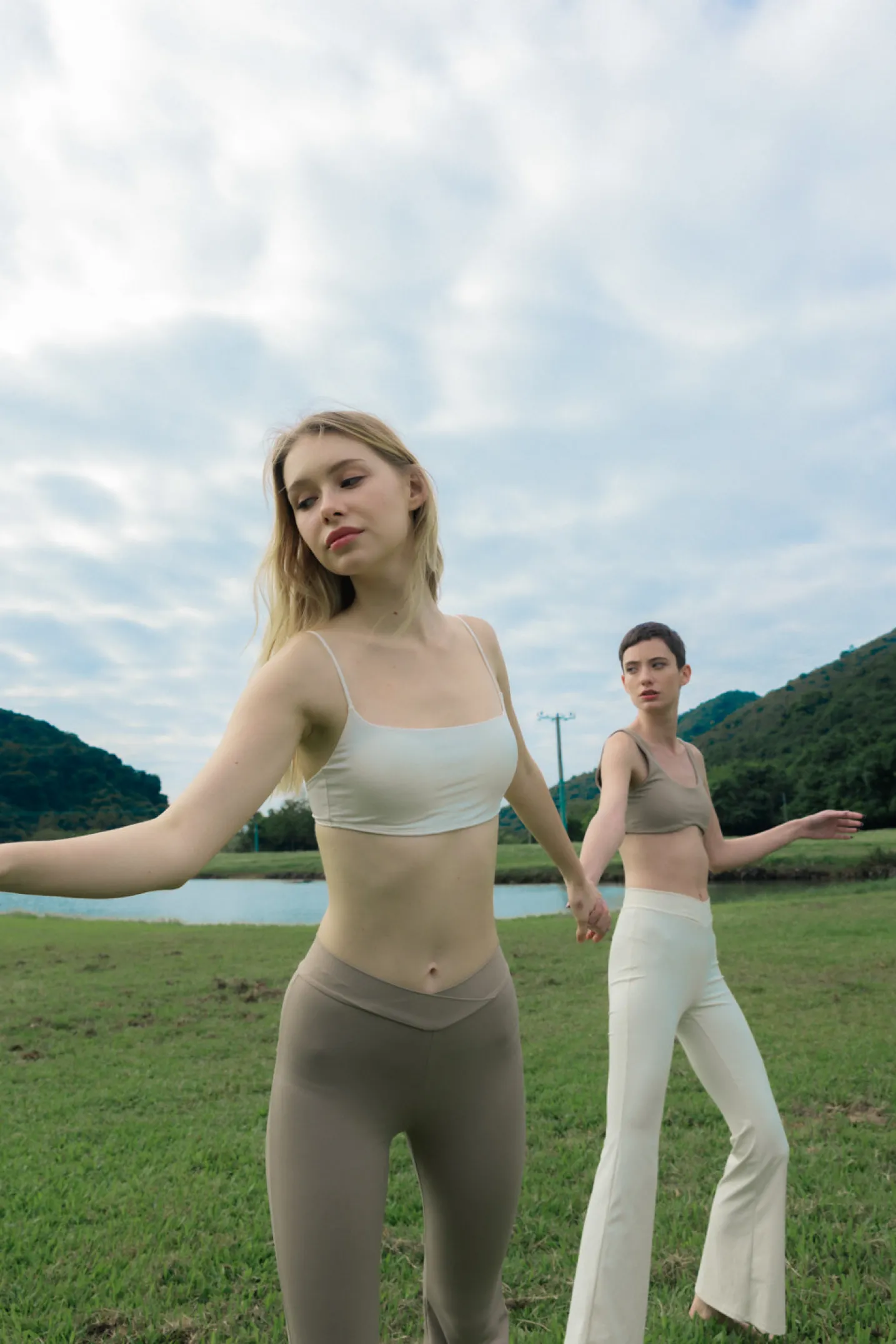 WAVE Bra Top - Taupe